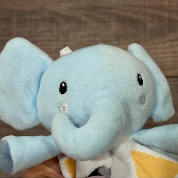 Parent's Choice Security Blanket Blue Elephant Buddy Lovey Plush NWT 12x12in New - Picture 7 of 9